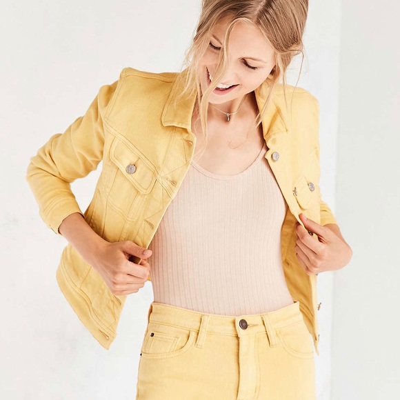 Urban Outfitters Jackets & Blazers - BDG Yellow Jean Jacket
